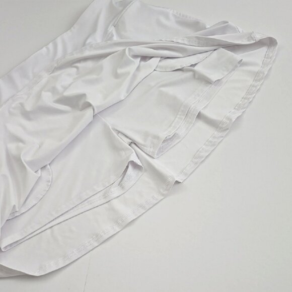 OCX Trem Women's White Activewear Skort Skirt Built In Liner Pockets Size Large - Picture 5 of 16